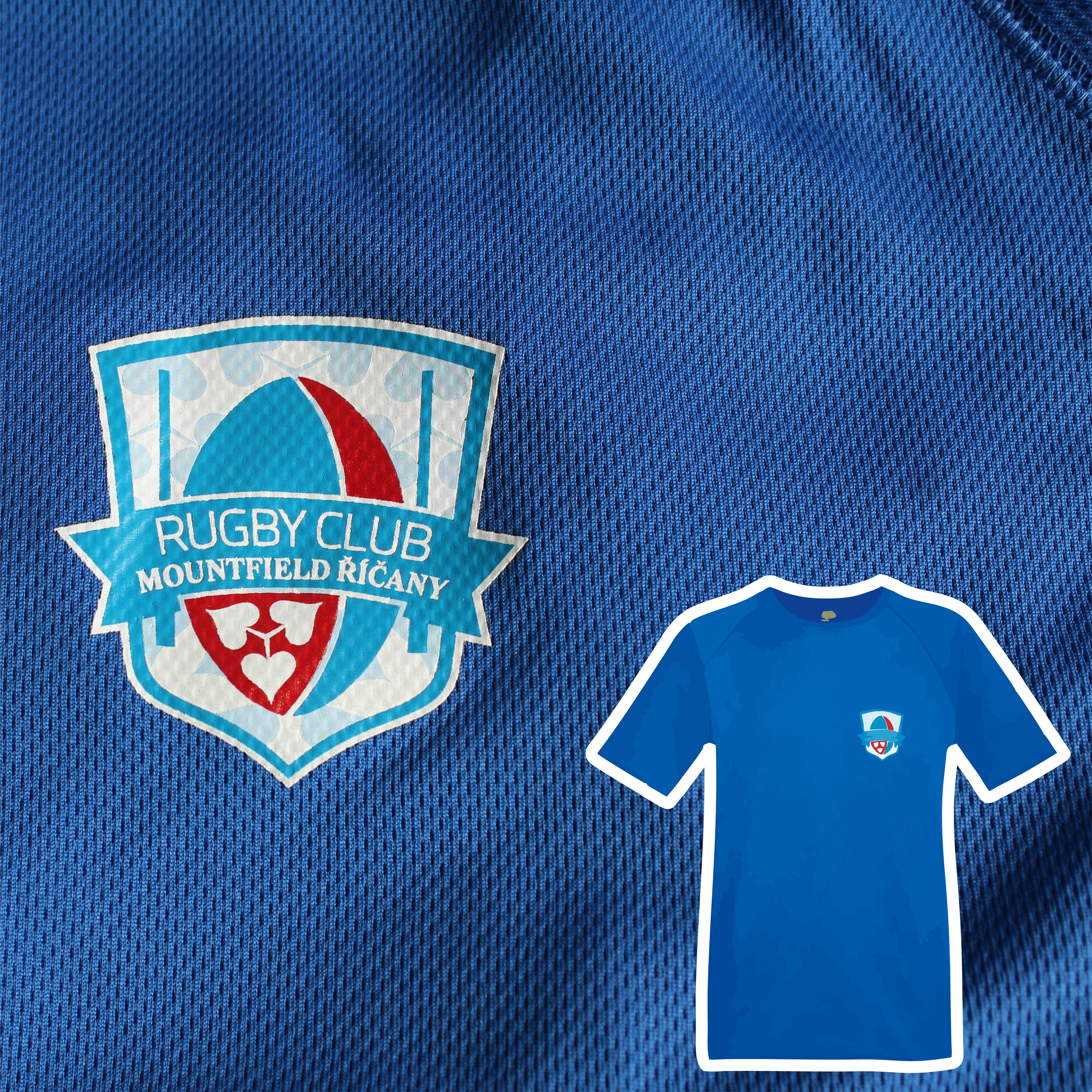 Tričko polyester RCM Říčany | Modrá