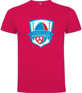 Tričko bavlněné RCM Říčany | Velké logo | Růžová